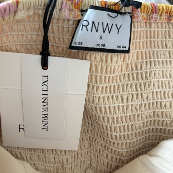 RNWY The Label Off The Shoulder Vishaka Bodysuit in Citrus Size 4 NWT - Picture 6 of 6
